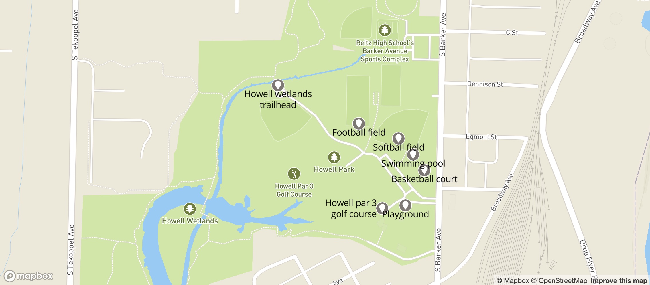 Map of Howell Park