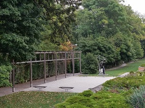 The Arts Center garden, Indianapolis, Indiana