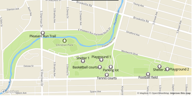 Map of Christian Park