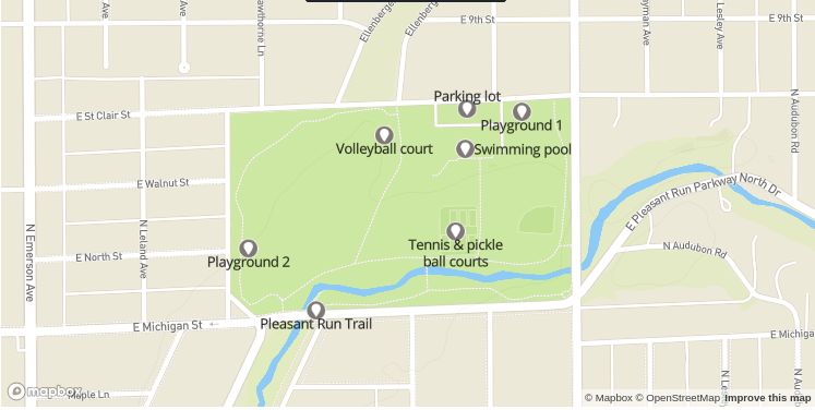 Map of Ellenberger Park