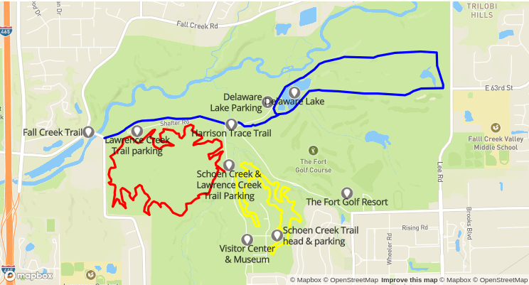 Map of Fort Harrison State Park