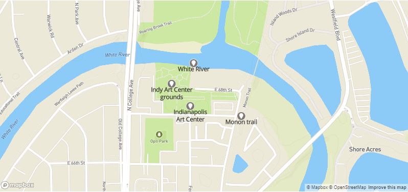 Map of Indianapolis Art Center