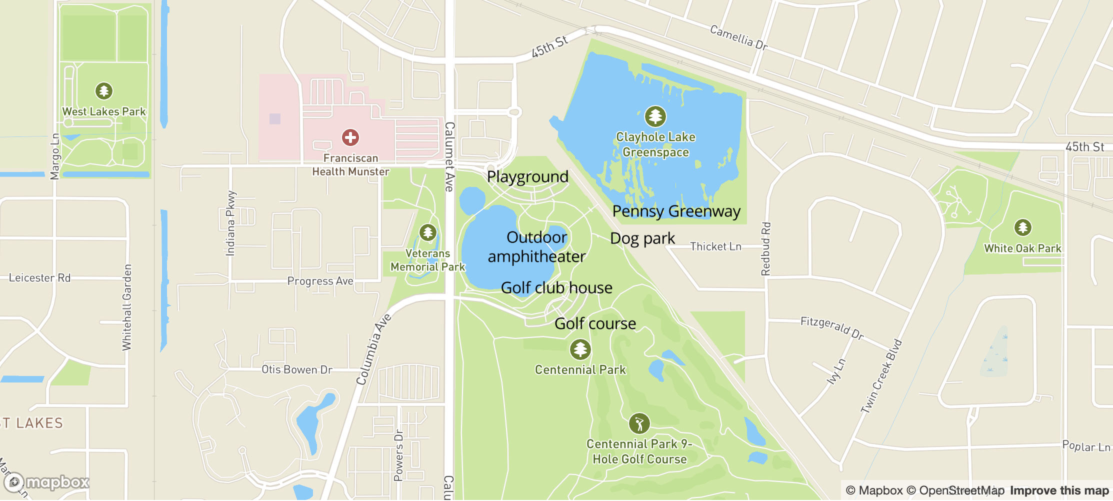 Map of Centennial Park