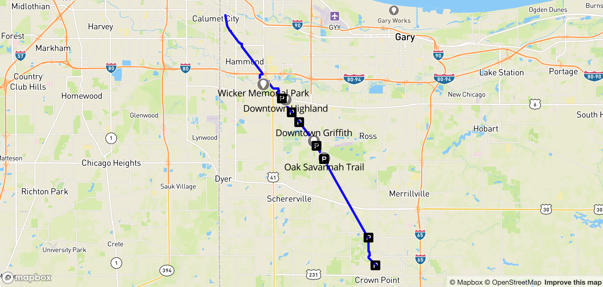 Map of Erie Lackawanna Trail