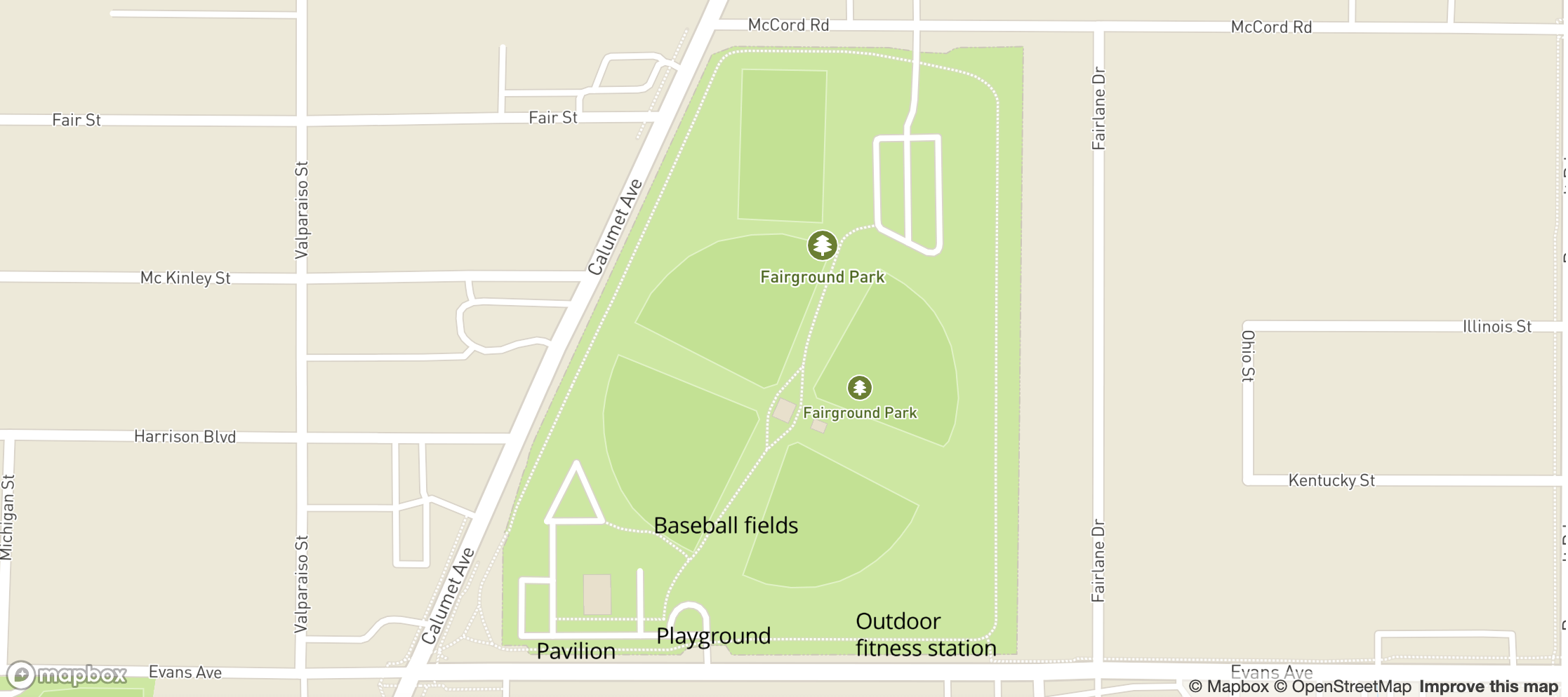 Map of Fairgrounds Park